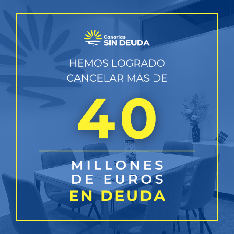 ¡Logramos los más de 40 millones de euros de deuda cancelada!